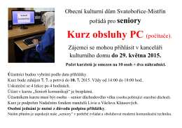počítače senioři 2015 - Svatobořice