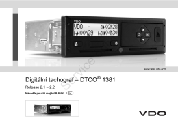 Digitální tachograf – DTCO 1381