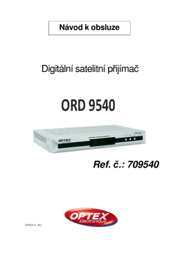 Digitální satelitní přijímač Ref. č.: 709540