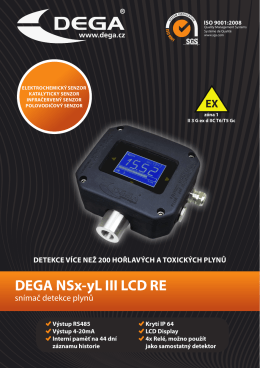 Katalog list DEGA NSx-yl III LCD RE