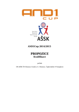28. Duben 2015 - Olomouc - Kvalifikace - Dívky a chlapci