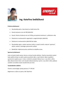 Ing. Kateřina Sedláčková