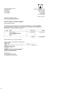 ECMSM`15 - ConfTool, Print Page: proforma Invoice
