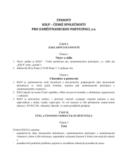 Dokument PDF - KSLP - Česká společnost pro zaměstnaneckou
