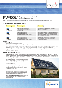 PV*SOL® - Solarsoftware