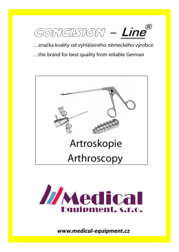 Artroskopie - Medical Equipment sro