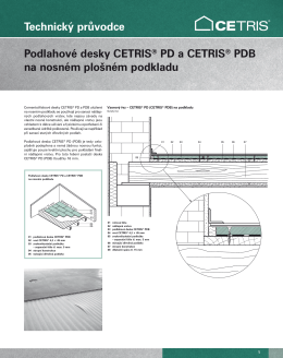 Technický průvodce Podlahové desky CETRIS® PD a CETRIS