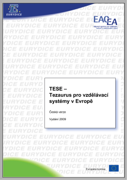 TESE - Tezaurus pro vzdělávací systémy v Evropě