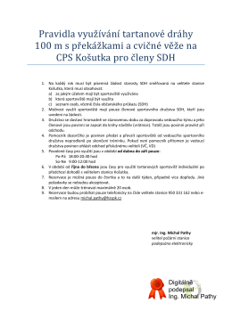 pravidla CPS Košutka