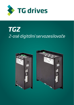Katalog digitálních servozesilovačů TGZ