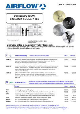 Ventilátory iCON, osoušeče ECODRY 550