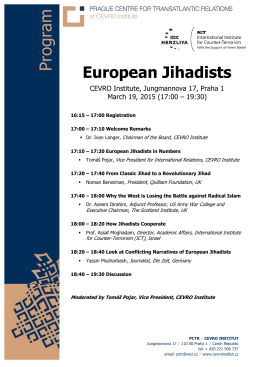 Program – European Jihadists