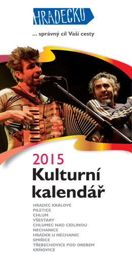 Kulturní kalendář 2015