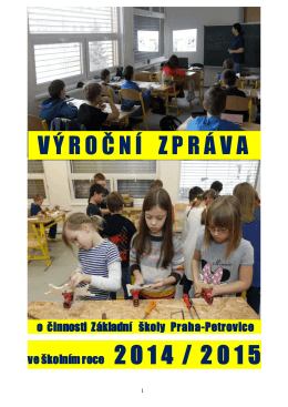 Výroční zpráva 2014/2015 - ZŠ Praha