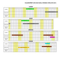 Kalendář závodů skeet 2015