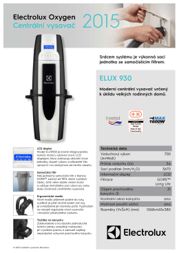 Katalog ELUX 930 / 930 H