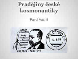 Pradějiny české kosmonautiky