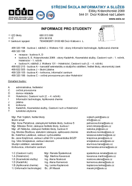 Informace ve formátu PDF - SŠIS Dvůr Králové nad Labem