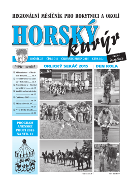 srpen 2015 - Rokytnice v Orlických horách