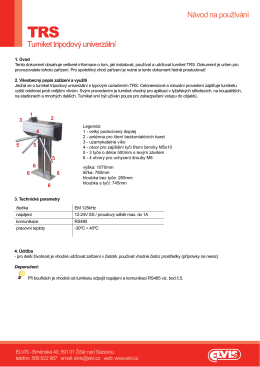 Montážní návod TRS