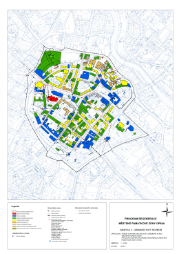Program regenerace MPZ Opava, grafika část – urbanistický