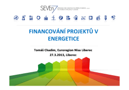 Prezentace | Financování projektů v energetice