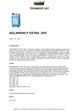 SOLAREN® P EXTRA -30°C