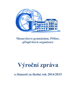 Výroční zpráva - Masarykovo gymnázium Příbor