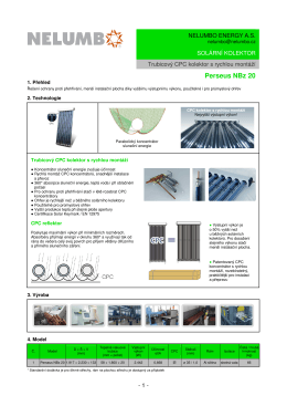 Katalog solárních systémů Nelumbo Energy 2015