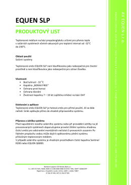 Produktový list_EQUEN SLP - AV