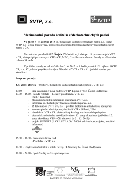 SVTP-porada ředitelů, Budějovice 15-1