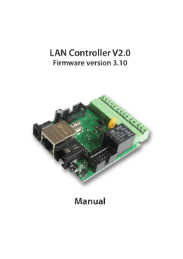 LAN Controller V2.0 Manual