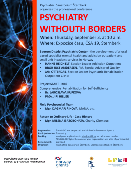 PSYCHIATRY WITHOUTH BORDERS