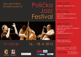 Polička Jazz Festival 2015 plakát