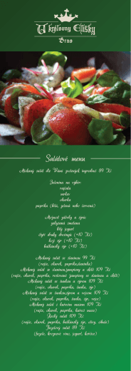 Salátové menu