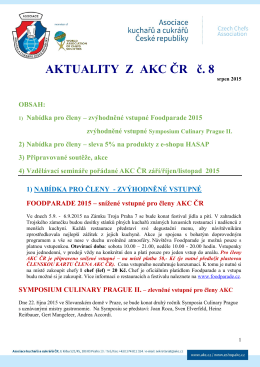 Aktuality z AKC ČR č. 8