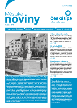 05/2015 Květen - Městské noviny Česká Lípa