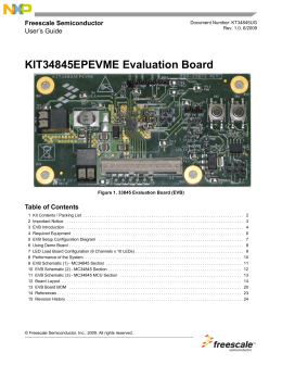 KT34845UG, KIT34845EPEVME Evaluation Board