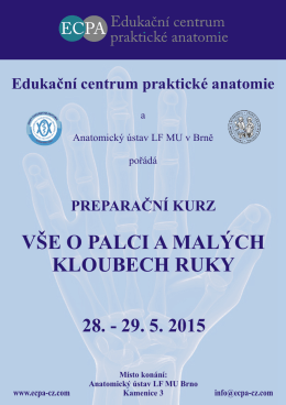 Palec 2015 - Edukační centrum praktické anatomie