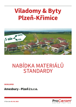 Viladomy & Byty Plzeň-Křimice - AMESBURY