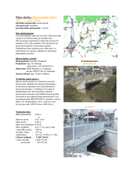 Název stavby: Oprava mostu evid. č. 4227 – 2 v obci Labuty