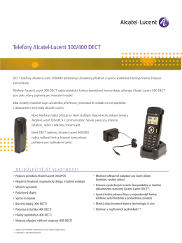 Telefony Alcatel-Lucent 300/400 DECT - ATS