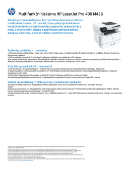 Multifunkční tiskárna HP LaserJet Pro 400 M426