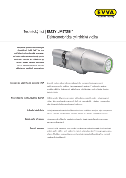 Technický list | EMZY „MZT35i“ Elektromotorická