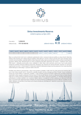 Reserva - Sirius Investments