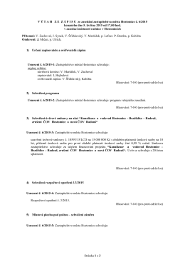 Usnesení ze zasedání zastupitelstva města Hostomice č. 6/2015
