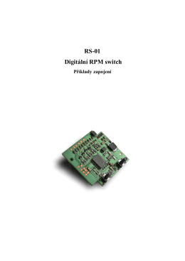 RS-01 Digitální RPM switch