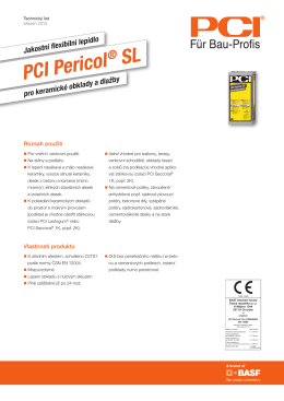 PCI Pericol SL - technický list