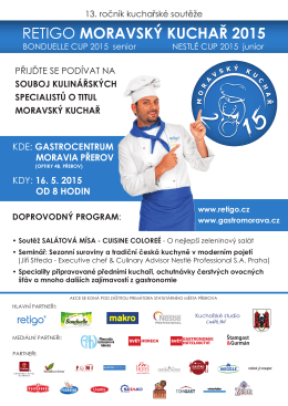 retigo moravský kuchař 2015 - Kuchařské studio Luděk Bil