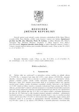 rozsudkem sp. zn. 1 As 142/2015-49